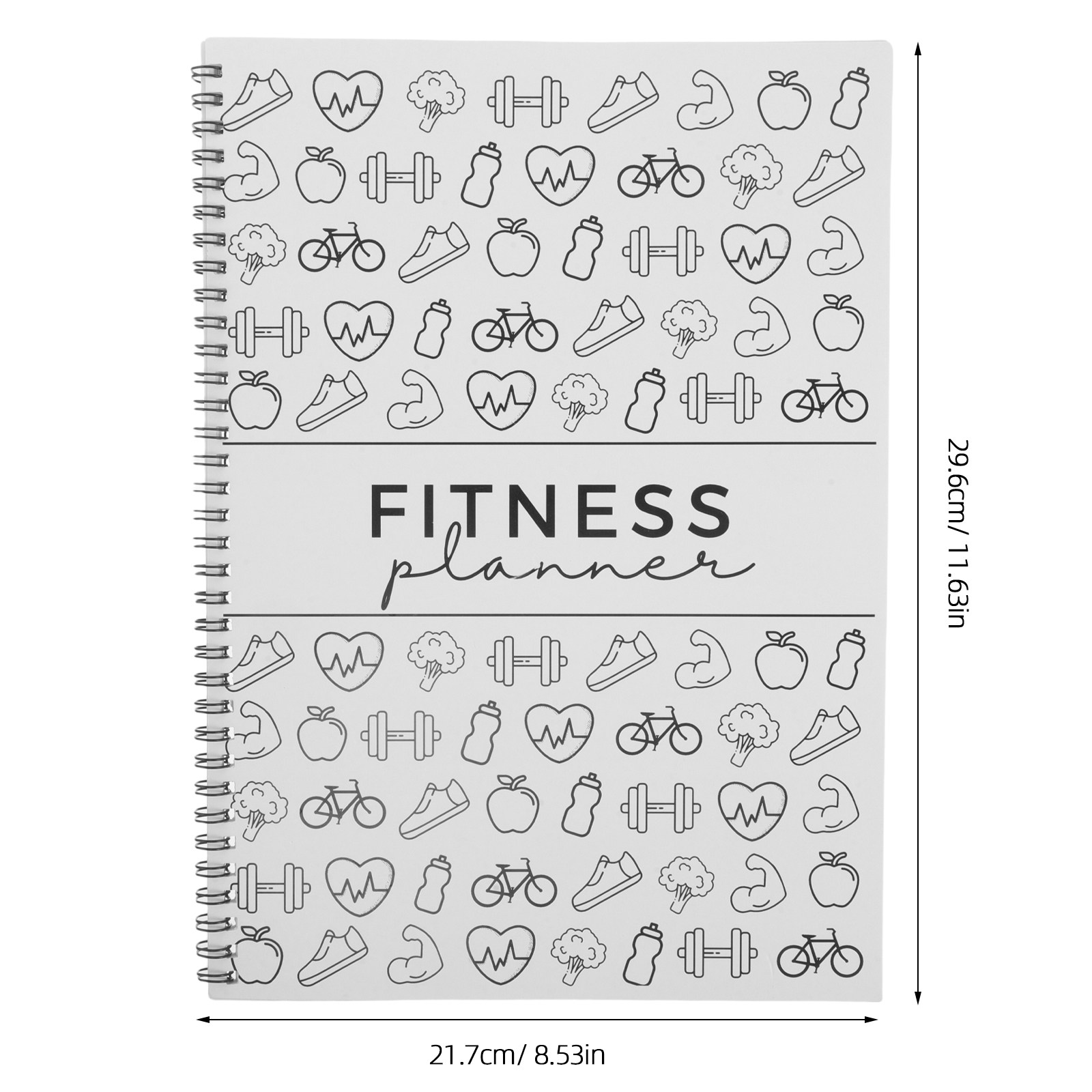 Fitness Planner Journal 11.7x8 - огляд і ціна Nutrition Of Fitness