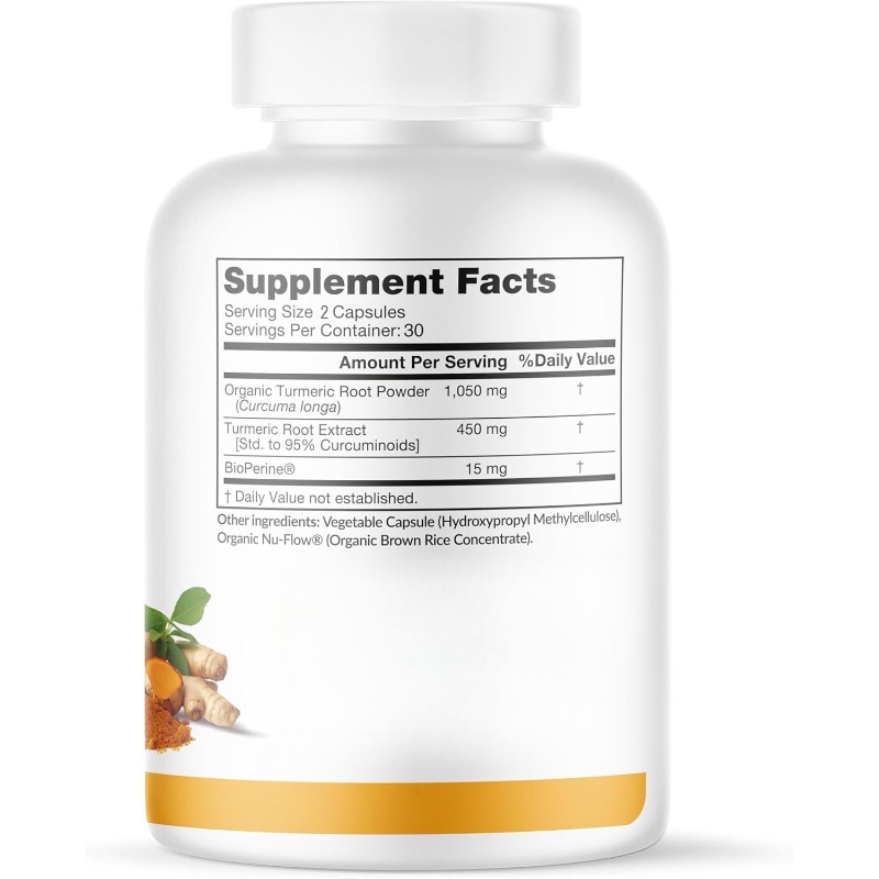 Turmeric Curcumin and BioPerin - огляд і ціна Turmeric Curcumin Capsule